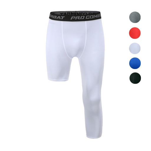 Men039s Safety AntiCollision Pants Basketball Training 34 Tights Leggings  With Knee Pads Protector Sports Compression Trouser7552046 From Rcfs,  $16.51