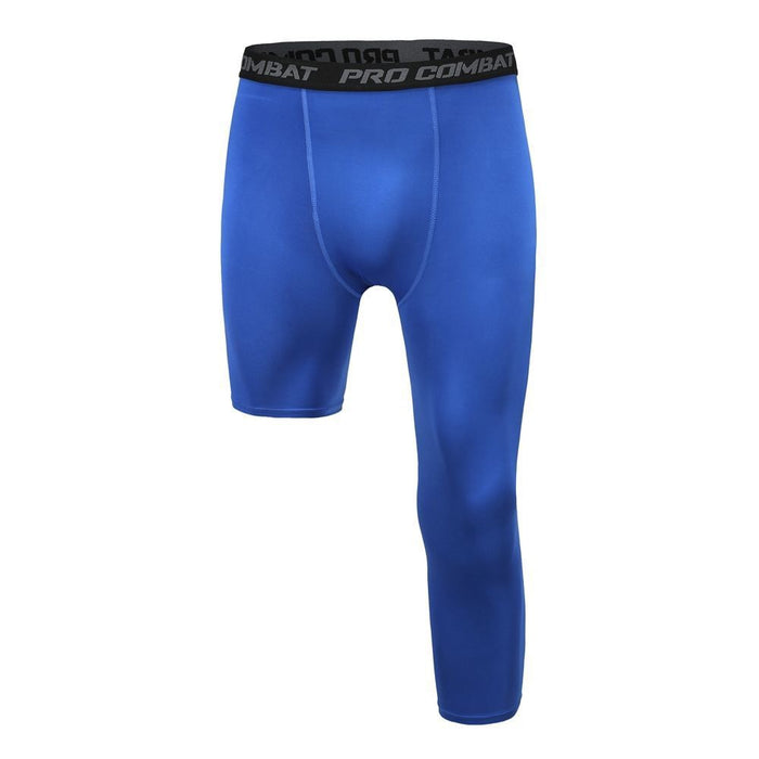Adams Men's Royal Blue Compression Football Tights Sot and Breathable  XX-Small